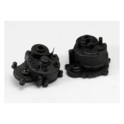 Gearbox halves (front & rear)/ rubber access plug/ shift det, TRX5391R