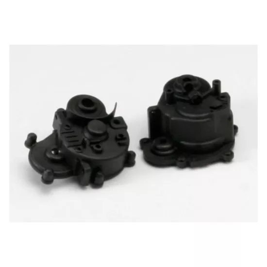 Gearbox halves (front & rear)/ rubber access plug/ shift det, TRX5391R