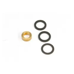 Washer, 7x10x1.0 (2), 7x10x0.5 (1) black steel (shims for fl