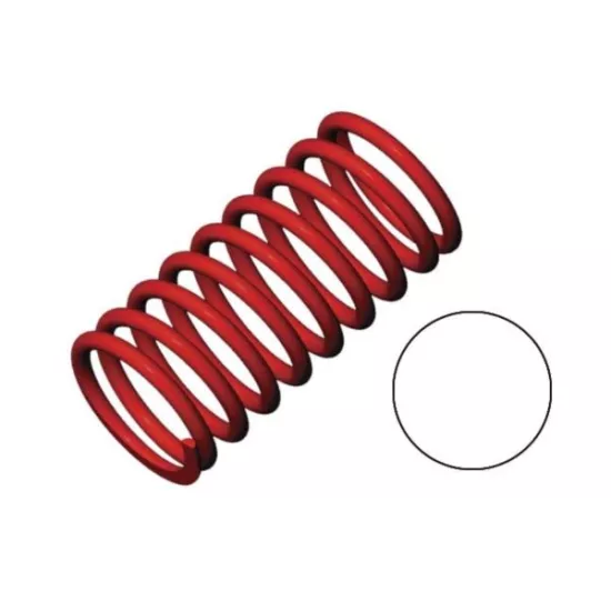 Spring, shock (red) (GTR) (2.9 rate white) (std. front 90mm), TRX5436