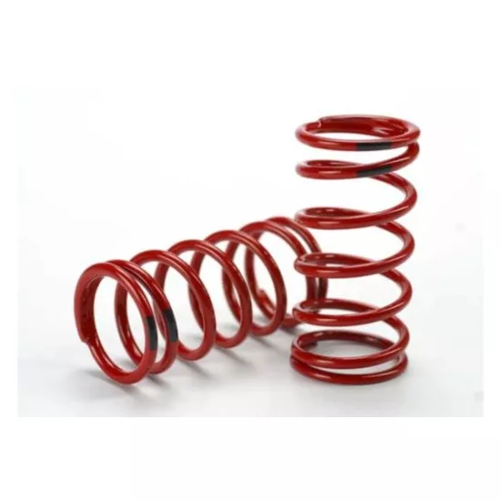 Spring, shock (red) (GTR) (4.4 rate black) (1 pair), TRX5441