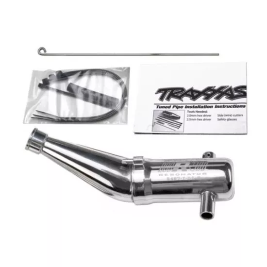 Tuned pipe, Resonator, R.O.A.R. legal (aluminum, double-cham, TRX5487