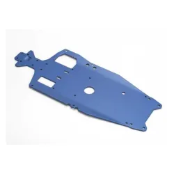 Chassis, 6061-T6 aluminum (3mm) (anodized blue)/ adhesive fo, TRX5522