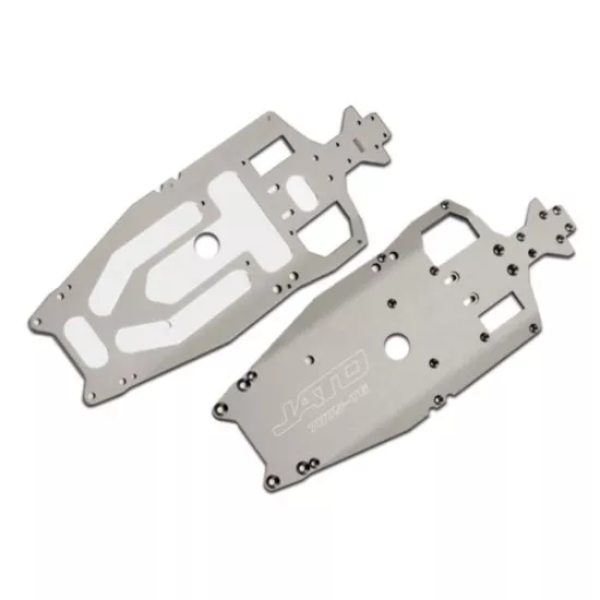 Chassis, 7075-T6 aluminum (3mm) (titanium-anodized) (machine, TRX5522X