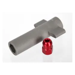 Antenna crimp nut, aluminum (red-anodized)/antenna nut tools, TRX5526R