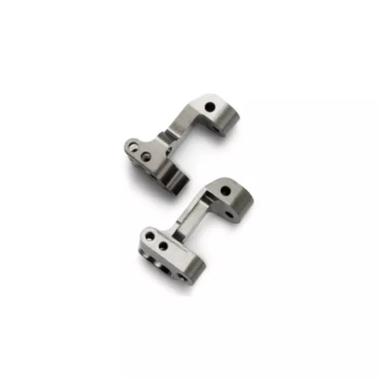 Caster blocks, 30-degree, titanium-anodized 6061-T6 aluminum