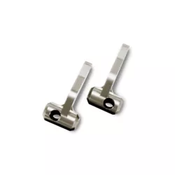 Steering blocks, titanium-anodized 6061-T6 aluminum (left &, TRX5536R