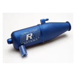 Tuned pipe, Resonator, R.O.A.R. legal, blue-anodized (alumin