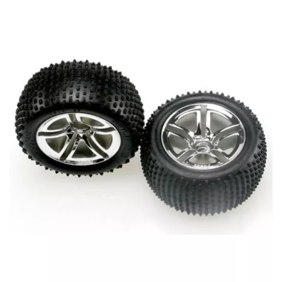 Tires & wheels, assembled, glued (2.8) (Jato Twin-Spoke whee, TRX5572R