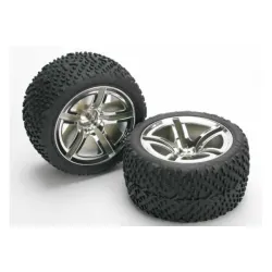 Tires & wheels, assembled, glued (Jato Twin-Spoke wheels, Vi, TRX5573