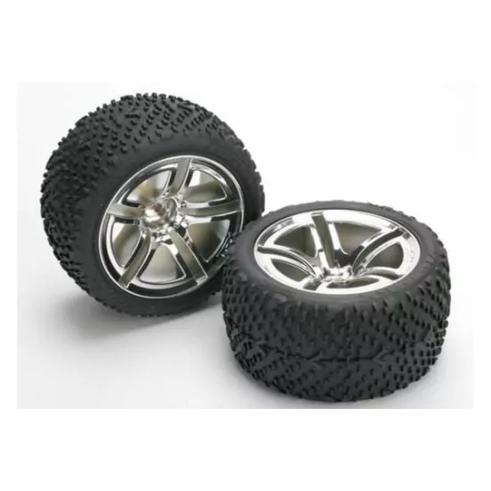 Tires & wheels, assembled, glued (Jato Twin-Spoke wheels, Vi, TRX5573