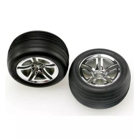 Tires & wheels, assembled, glued (2.8) (Jato Twin-Spoke whee, TRX5574R