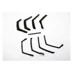 Fender flairs, front & rear (4)/ fender flair retainers, fro