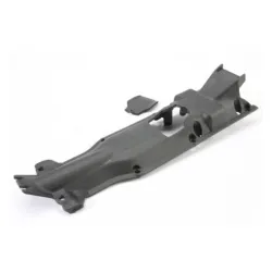 Skidplate, transmission, nylon (black)/ cover