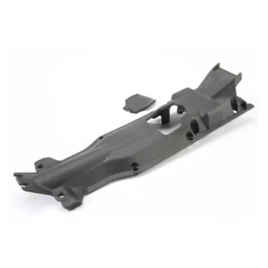 Skidplate, transmission, nylon (black)/ cover