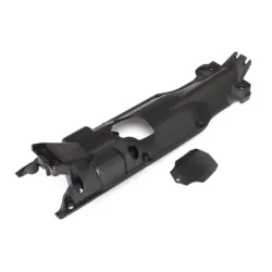 Skidplate, transmission, nylon (black)/ cover