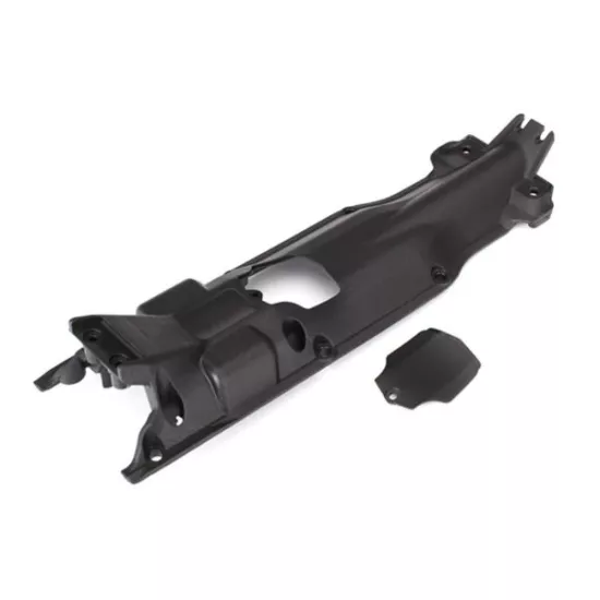 Skidplate, transmission, nylon (black)/ cover