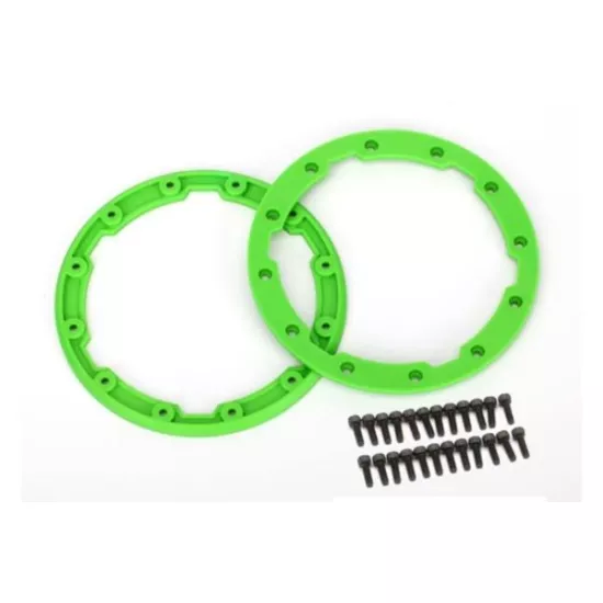 Sidewall protector, beadlock style (green) (2)/ 2.5x8mm CS (, TRX5664