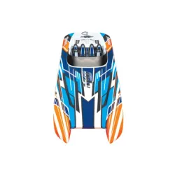 Traxxas M41 Widebody Catamaran Race boat met TSM oranje X zonder accu's en lader