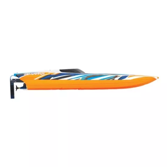 Traxxas M41 Widebody Catamaran Race boat met TSM oranje X zonder accu's en lader