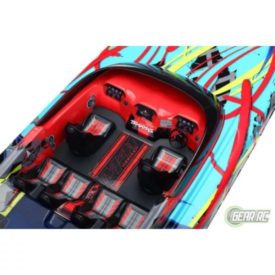 Traxxas DCB M41 Catamaran Race Boat TQi TSM, GREEN/BLUE