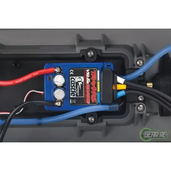 Traxxas DCB M41 Catamaran Race Boat TQi TSM, GREEN/BLUE