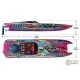Traxxas DCB M41 Catamaran Race Boat TQi TSM, GREEN/BLUE