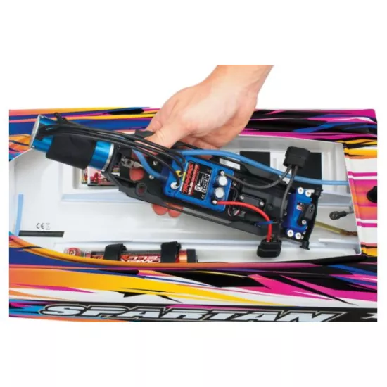 TRAXXAS SPARTAN BL 2.4GHz TSM pink zonder batterij en lader