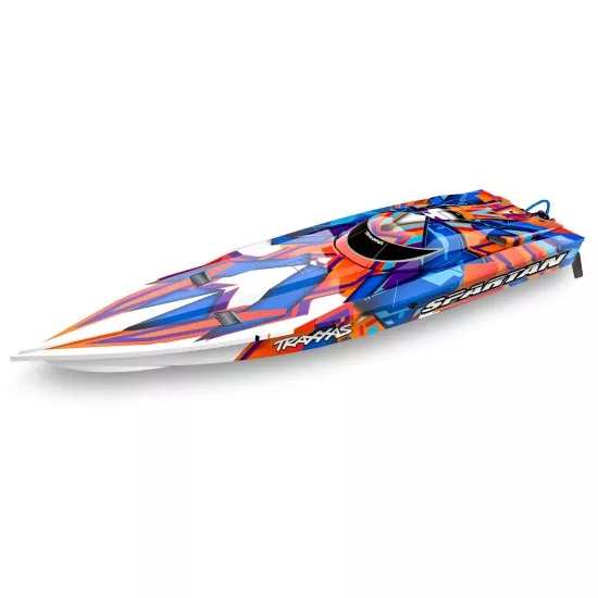 TRAXXAS SPARTAN BL 2.4GHz TSM oranje 2022 zonder batterij en lader