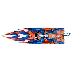 TRAXXAS SPARTAN BL 2.4GHz TSM oranje 2022 zonder batterij en lader