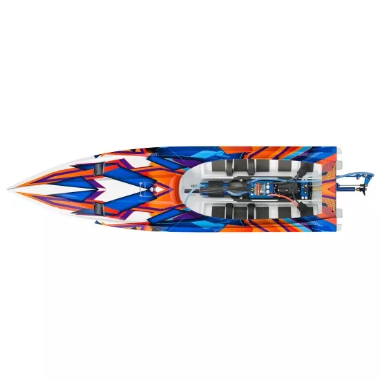 TRAXXAS SPARTAN BL 2.4GHz TSM oranje 2022 zonder batterij en lader