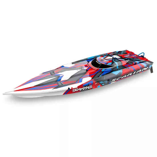 TRAXXAS SPARTAN BL 2.4GHz TSM rood 2022 zonder batterij en lader