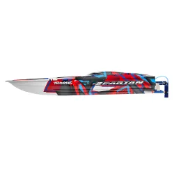 TRAXXAS SPARTAN BL 2.4GHz TSM rood 2022 zonder batterij en lader