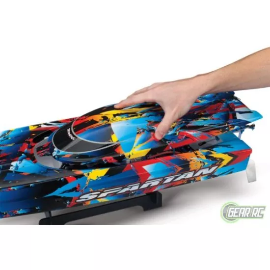 TRAXXAS SPARTAN BL 2.4GHz TSM oranje 2022 zonder batterij en lader