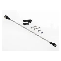 Rudder pushrod, assembled/ servo horn/ 3x18mm BCS (stainless