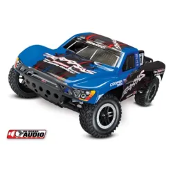 Traxxas Slash TQ 2.4GHz  OBA OnBoard Audio blauw met  accu en 12v lader