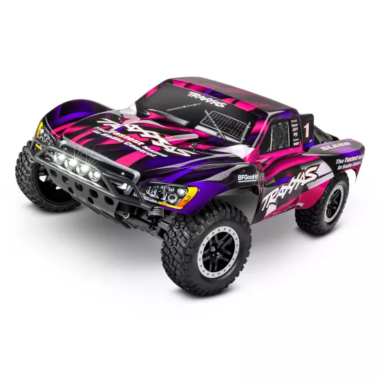 Traxxas Slash XL5 inc LED verlichting, batterij en 12v lader (Roze)