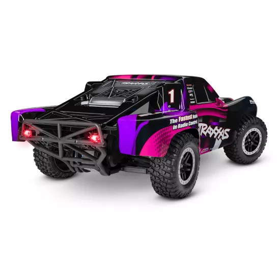 Traxxas Slash XL5 inc LED verlichting, batterij en 12v lader (Roze)