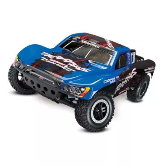 Traxxas Slash VXL Brushless TSM zonder accu en lader blauw
