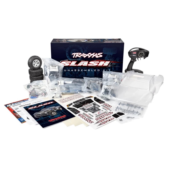 Traxxas Slash 2WD Unassembled Kit with TQ 2.4GHz and XL5 Clipless