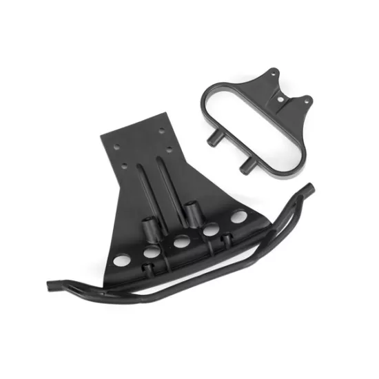 Bumper, front/ bumper mount (fits 2WD Slash) (for LED light kit installation)