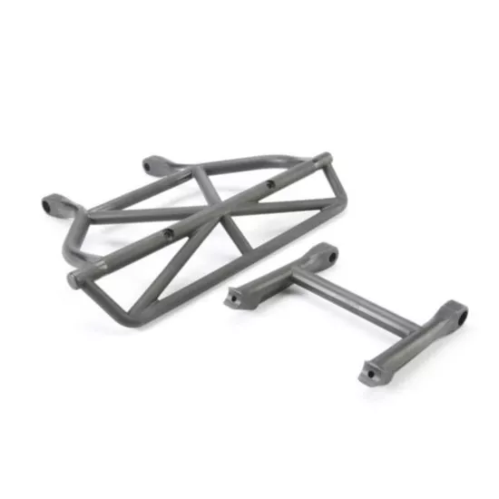 Bumper, rear/ bumper mount, rear (black)