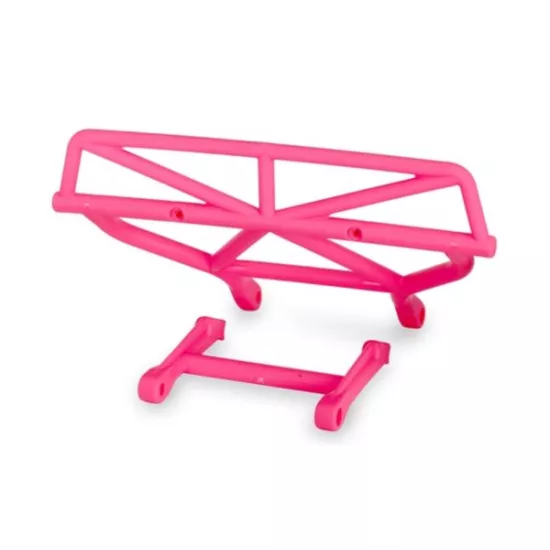 Bumper, rear/ bumper mount, rear (PINK), TRX5836P
