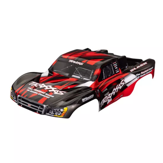 Body, Slash 2WD (also fits Slash VXL & Slash 4X4), red (painted, decals applied)