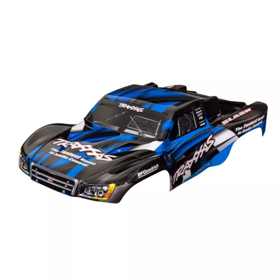 Body, Slash 2WD (also fits Slash VXL & Slash 4X4), blue (painted, decals applied)