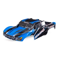 Body, Slash 4X4 (also fits Slash VXL & Slash 2WD), blue (painted, decals applied)
