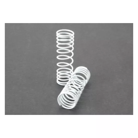 Springs, front (white) (progressive rate) (2), TRX5857