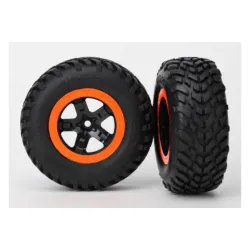 Tires & Wheels, Assembled, Glued (S1 Compound) (Sct, Black,, TRX5863R
