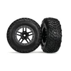 Tires & Wheels, Assembled, Glued (Sct Split-Spoke Black, Sat