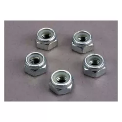 Nuts, 6mm nylon locking (wheel nuts 1/6 and 1/5 scale) (5)
